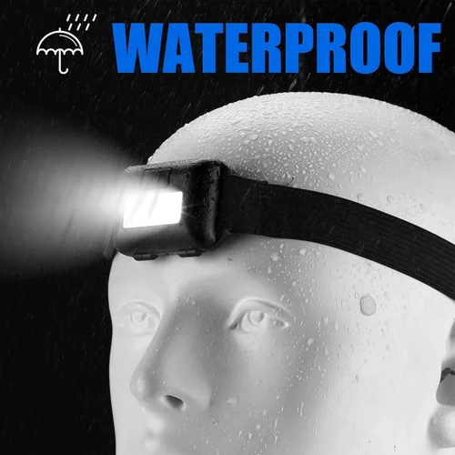 Vista 5 de Paquete de 48 linternas LED para faros delanteros, brillantes, impermeables, linterna de cabeza de inundación, 800 lúmenes a granel con 3 modos, 144