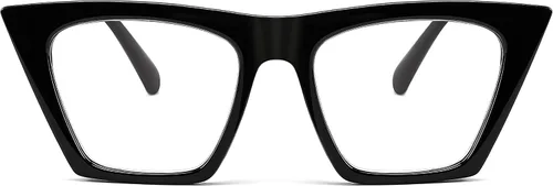Vista 2 de FEISEDY Gafas cuadradas de lectura de ojo de gato con bloqueo de luz azul para mujer, lector de ojo de gato a la moda B4121