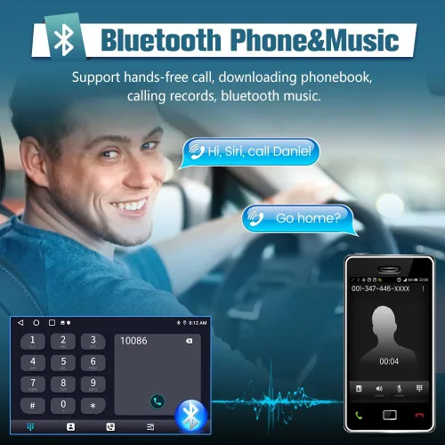 Vista 4 de AWESAFE Android 13 Estéreo de coche para Ford F150 2009 2010 2011 2012, inalámbrico Carplay Android Auto Android 9 pulgadas pantalla táctil F150