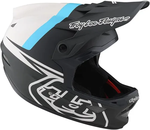 Vista 6 de Troy Lee Designs Adulto Downhill Bicicleta de montaña BMX Casco de fibra D3 Anarchy de cara completa