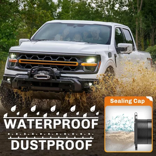 Vista 6 de Entrada con Brida de 15 Amperios 125V, NEMA 5-15 Enchufe de Entrada de Alimentación de Costa para RV con Cubierta Impermeable y Trasera, Enchufe