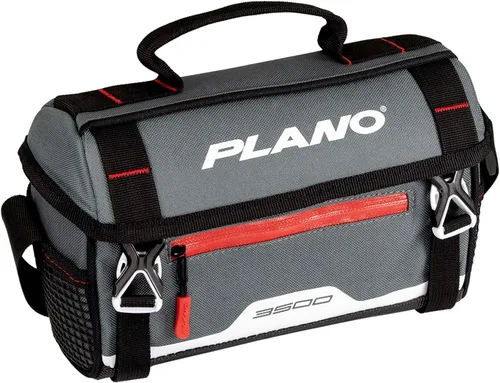 Vista 13 de Plano Bolsa de aparejos de pesca de vanguardia para fines de semana, base impermeable moldeada, almacenamiento espacioso, mangas de herramientas