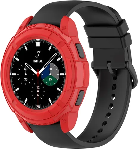 Vista 5 de Samsung Galaxy Watch 4 Classic - Funda protectora de 1.81 pulgadas (1.811 in) con marco de anillo bisel (negro/azul/rojo/blanco/verde)