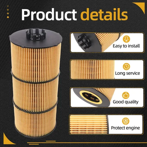 Vista 7 de 1Pcs LF17511 Oil Filter Fit for Freightliner Trucks & Buses 114SD/122SD for Cascadia/for Western Star Trucks 4700SB/4700SF/4900FA 2009-2020,Lube