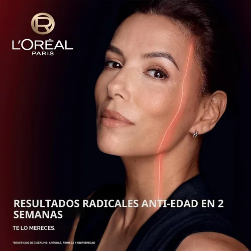 Vista 3 de L'Oreal Paris Revitalift Triple Power Suero Facial Desafiante de la Edad, Suero Anti Envejecimiento con 3 Beneficios en 1, Reduce las Arrugas