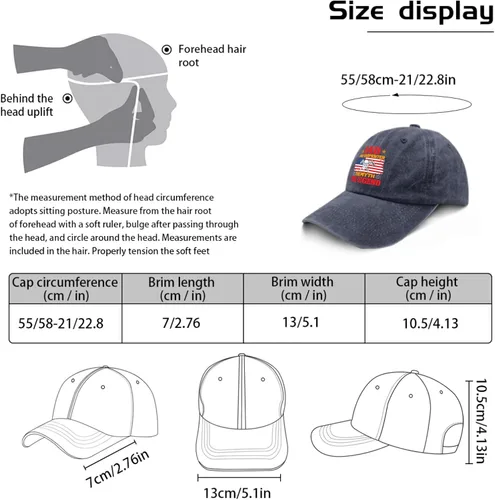 Vista 3 de TKPA MOL Dad Hats Dad Carpenter Myth Legend Trucker Hat for Men Retro Washed Denim Adjustable