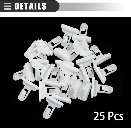 Vista 6 de Motoforti Clips de retención para automóvil, remache de sujeción para guardabarros, para Toyota FJ Cruiser 2007-2014, nailon, 75392-35220, blanco