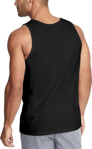 Vista 2 de Hat and Beyond Camiseta sin mangas para hombre, de rendimiento suave, para boxeo y gimnasio