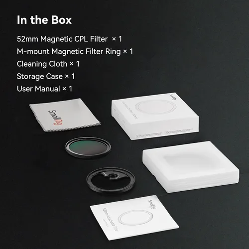 Vista 7 de SMALLRIG Kit de filtro de polarizadores circulares magnéticos de 2.047 in para jaula de teléfono SMALLRIG para iPhone 15 Series, filtro polarizador