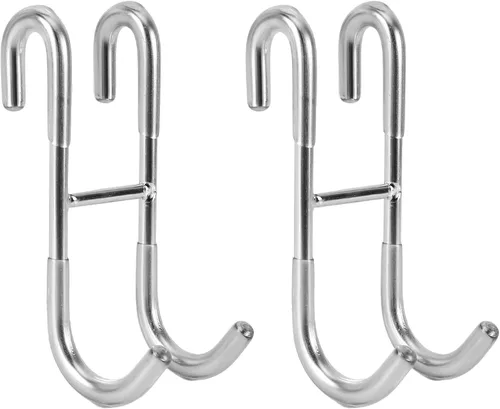 Vista 22 de Simtive Ganchos para Puerta de Ducha (Paquete de 2), Ganchos para Toallas para Baño de Vidrio Sin Marco para Squeegee, Negro
