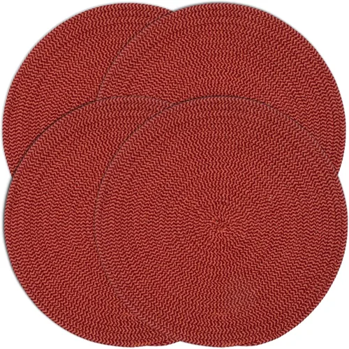 Vista 9 de Elegante posavasos trenzados con cable, juego de 4 (4 pulgadas, redondo, azul)