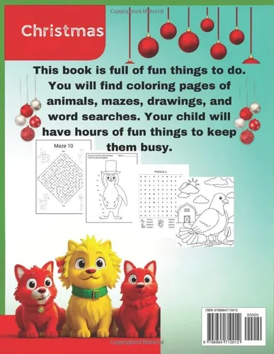 Vista 2 de Christmas Activity Book for Kids 4-7