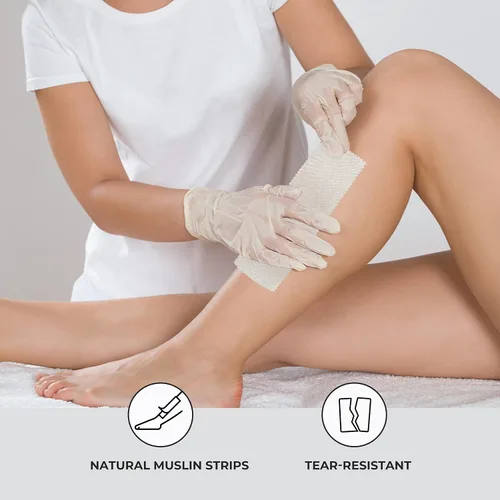 Vista 5 de ForPro - Tiras depiladoras de muselina natural, resistentes al desgarro, tiras precortadas para depilación, 3 pulgadas de ancho x 9 pulgadas