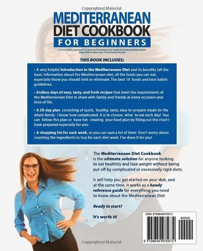 Vista 2 de The Mediterranean Diet Cookbook For Beginners A Truly Healthy Approach To Life & Food To Respect Your Health By Building Mediterranean Habits With