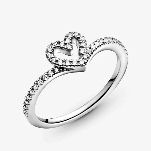Vista 5 de PANDORA Jewelry - Anillo brillante de plata de ley con circonita cúbica talla 75 Metal precioso Zirconia cúbica