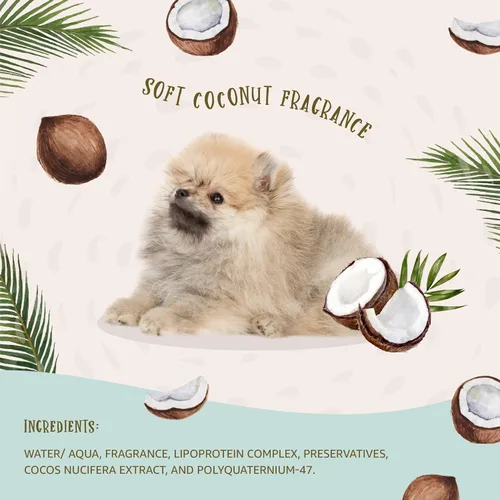 Vista 4 de Hydra Senses Bliss - Suero hidratante para mascotas, spray hidratante para gatos y perros, espray desenredante para mascotas para un pelaje suave