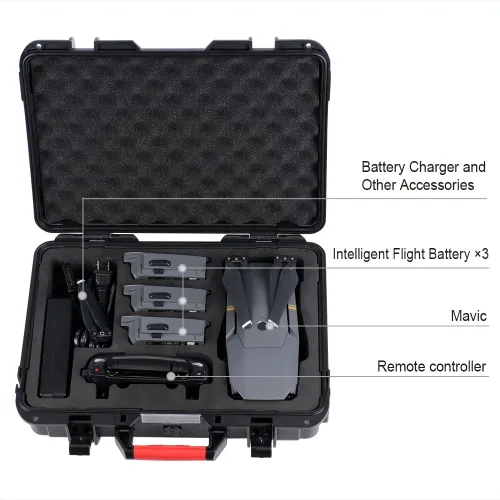 Vista 2 de Smatree Estuche de transporte impermeable de 10.2 L compatible con Mavic Platinum/Pro Mavic-Fly More Combo (no apto para Mavic 2 Pro/Zoom)