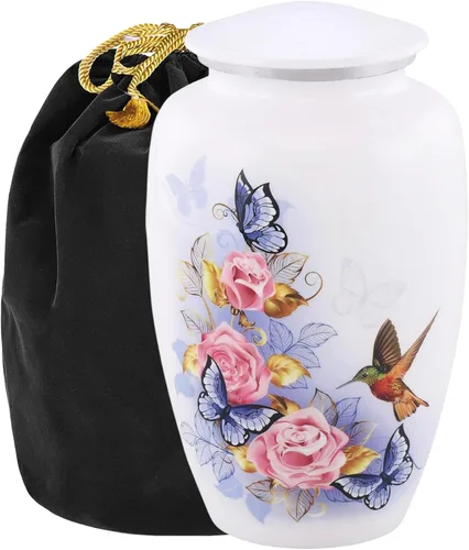 Vista 7 de Urnas de Recuerdo de Mariposa y Colibrí para Cenizas Humanas - Urnas Decorativas, Urnas para Cenizas Humanas Mujer y Hombre, Urnas para Cenizas
