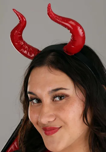 Vista 3 de Disfraz de Diablo de Cuero Talla Plus para Mujer Multicolor