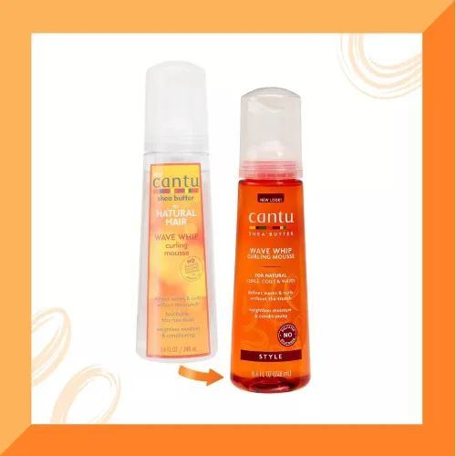 Vista 2 de Cantu Natural Hair Wave Whip Curling Mousse, 8.4 oz
