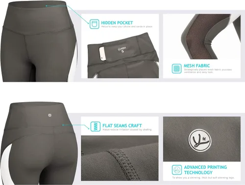 Vista 28 de Malla Queenieke 8030 de yoga, para correr, leggings con color combinado, para mujer