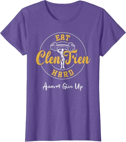 Vista 25 de Culturismo: Comer Clen Tren Hard Anavar Give Up - Camiseta de gimnasio, Negro
