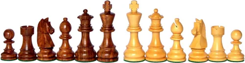 Vista 5 de StonKraft - Peón de piezas de ajedrez de madera con piezas de ajedrez extra de reinas (3.75 pulgadas de altura King)