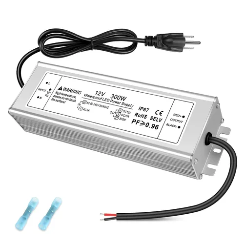 Vista 22 de Fuente de alimentación LED de 24 V, controlador LED de 3.3A 80 W impermeable IP67, convertidor de fuente de alimentación de 90-265 V CA a 24 V CC