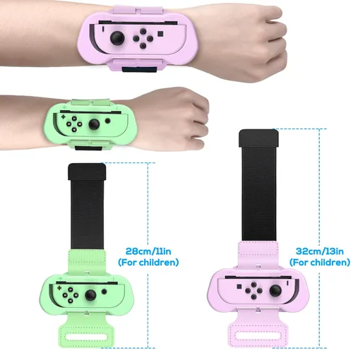 Vista 3 de Wrist Bands Compatible with Switch Dance 2024 2023 2022for Zumba Burn It Up for Nintendo Switch & OLED Model for Joy-Cons,Adjustable Elastic Strap