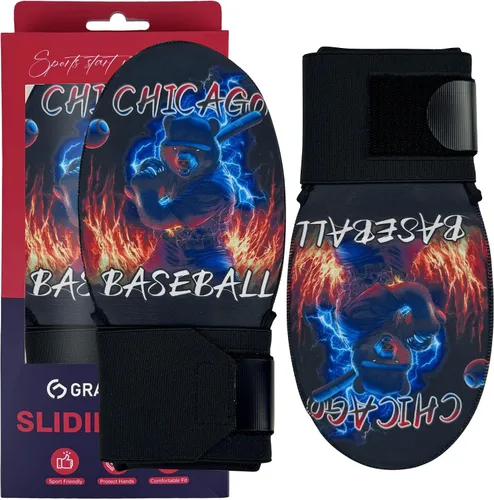Vista 23 de Gracfulcub Guante deslizante de béisbol, guante deslizante de béisbol y softbol, diseño ergonómico que protege los dedos (gesto de bandera)