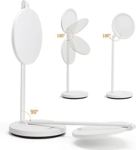 Vista 3 de Lámpara de escritorio LED con brazo oscilante y cuello flexible, lámpara de mesa 3CCT para el hogar, oficina, dormitorio universitario, lámpara alta
