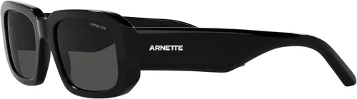 Vista 3 de ARNETTE Gafas de sol para hombre, montura negra, lentes gris oscuro, 2.087 in