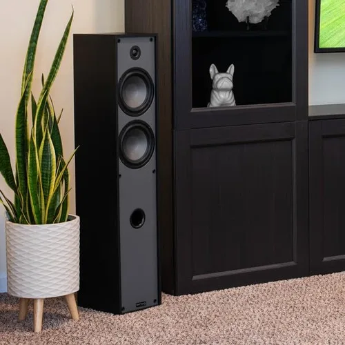 Vista 7 de Dayton Audio Classic T65 Par de altavoces de torre de pie (negro)