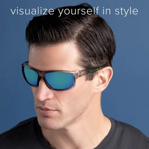 Vista 2 de Viszila Premium Sports Polarized Sunglasses for Men. With UV Protection. Wraparound Style Great for Driving, Biking & Running