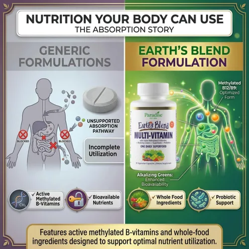 Vista 5 de Paradise Herbs & Essentials - Cápsulas de hierro multivitamínico una vez al
