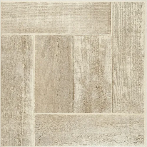 Vista 3 de Tivoli - Azulejos de vinilo autoadhesivos, 45 azulejos de 12 x 12 pulgadas, parquet de roble mediano Three Finger - Suelo de bricolaje para despegar
