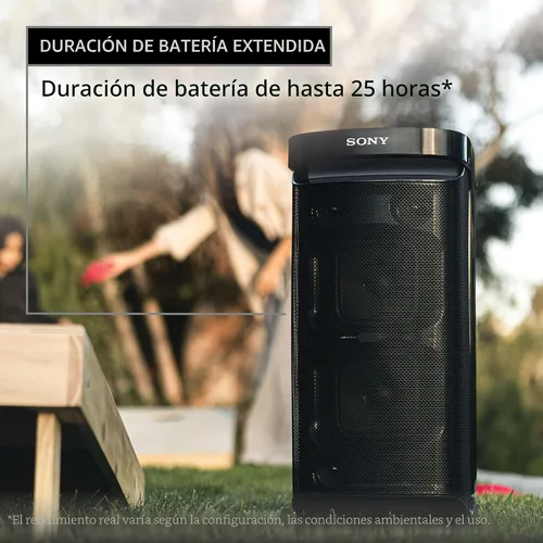 Vista 2 de Sony SRS-XP700 X-Series Altavoz inalámbrico portátil Bluetooth para fiesta de karaoke IPX4 resistente a salpicaduras con batería de 25 horas, negro
