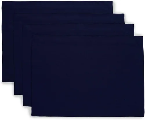 Vista 121 de Solino Home Juego de 4 manteles individuales blancos de 100 % lino puro de 14 x 14 pulgadas para invierno, San Valentín, primavera, Pascua, Fete
