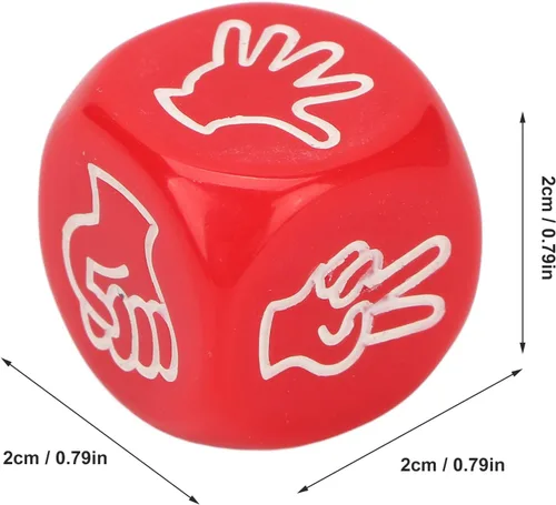 Vista 7 de Juego de dados educativos, 10 unidades, 0.79 x 0.79 x 0.79 pulgadas, 6 caras, juego de dados educativos para adivinar, color brillante para fiestas