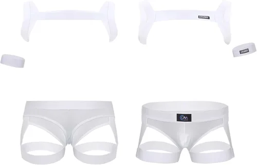 Vista 16 de Jockstrap Lucha Sencillo Bolsa Hebilla Bolsa Leotardo Ropa Interior Arnés Monos