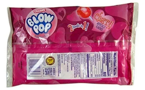Vista 2 de Charms Paletas rellenas de chicle para el día de San Valentín, 11.5 onzas