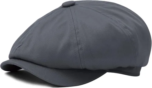 Vista 8 de BOTVELA Gorra plana de Newsboy para hombre, 100% algodón, Gatsby Ivy Golf Cabbie Hat