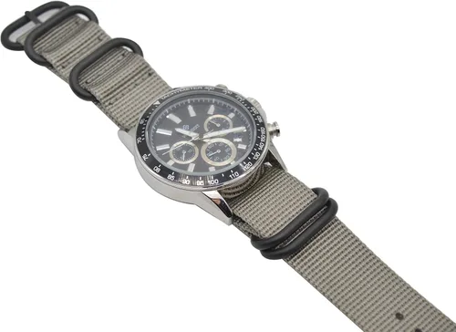 Vista 16 de ArtStyle - Correa para reloj de nailon balístico y con hebilla negra de alta gama (acabado mate)
