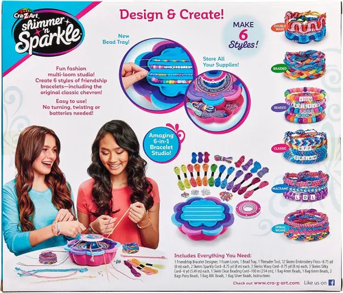 Vista 6 de CRA-Z-Art Shimmer & Sparkle Fabricante de Pulseras de Amistad Definitivo Pequeño