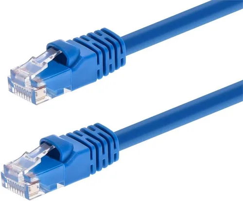 Vista 8 de 0.5FT 24AWG Cat5e 350MHz UTP Cable de red Ethernet de cobre desnudo - Negro