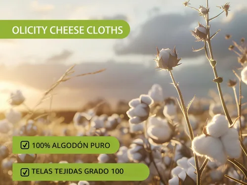 Vista 2 de Olicity - Paño con dobladillo de grado 100 de 20 x 20 pulgadas, reutilizable y elaborado con 100 % de algodón sin blanquear para cocinar, colar