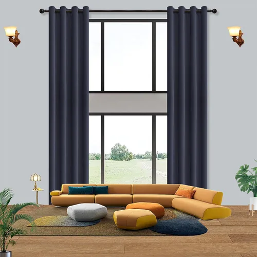 Vista 22 de Qiseca Cortinas extralargas de 132 pulgadas de largo para sala de estar, cortinas de techo de 11 pies, ventanas altas hechas a medida de 2 pisos