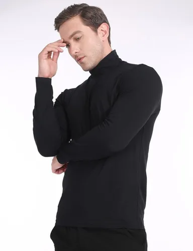 Vista 6 de Subuteay Camisas térmicas para hombre con forro polar, manga larga, capa base de compresión