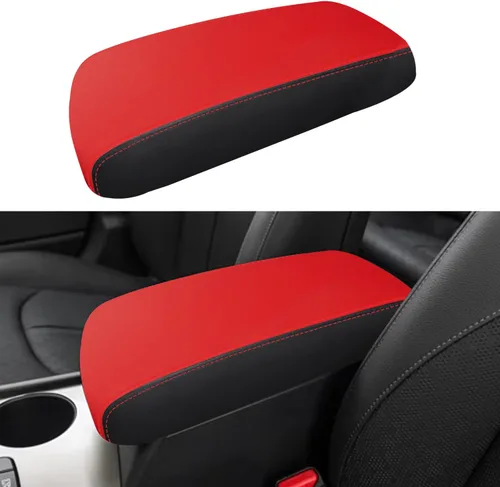Vista 10 de Funda para reposabrazos de consola central de automóvil para Kia Optima 2016, 2017, 2018, 2019, 2020, de piel, antiarañazos, funda de asiento