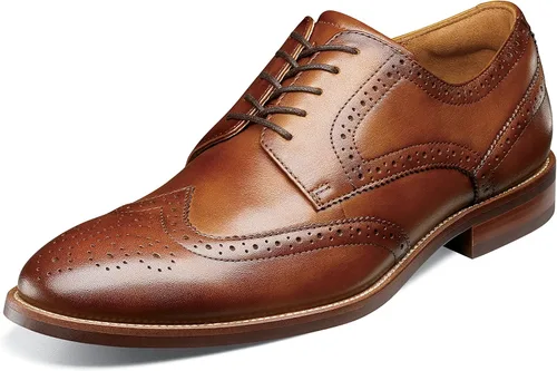 Vista 8 de Florsheim Rubano Oxford de punta de ala para hombre Negro